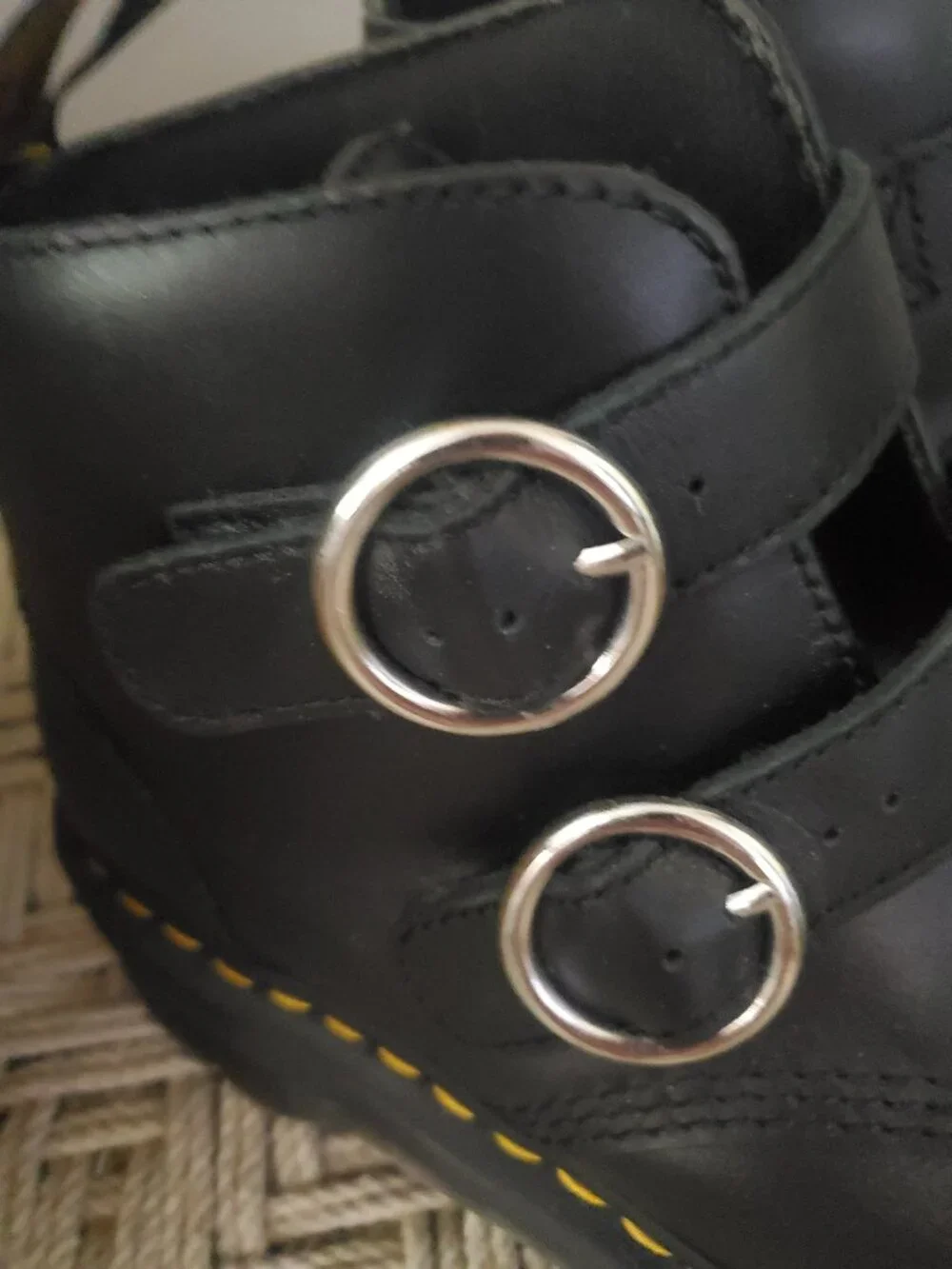 Dr. Martens Women's Devon Circle Leather Platform Boots